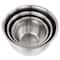 Martha Stewart Stainless Steel Mixing Bowl Set with Taupe Lids